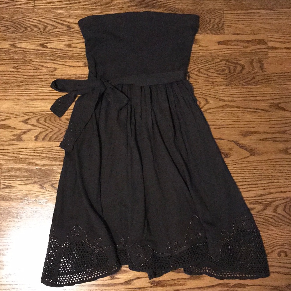 Les Petites cashmere strapless dress